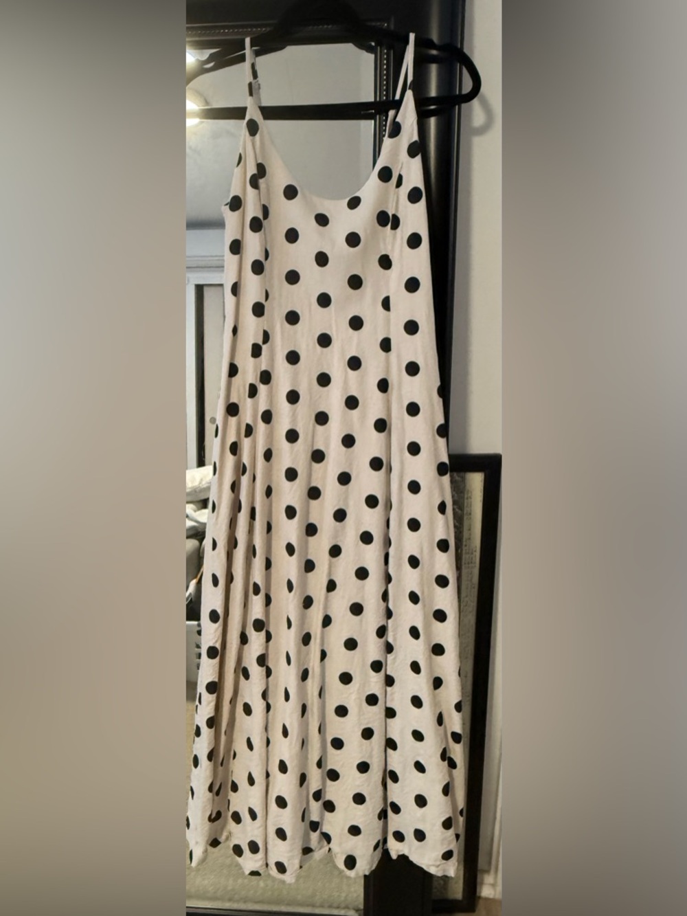 The Drop White and Black Polka Dot Dress
